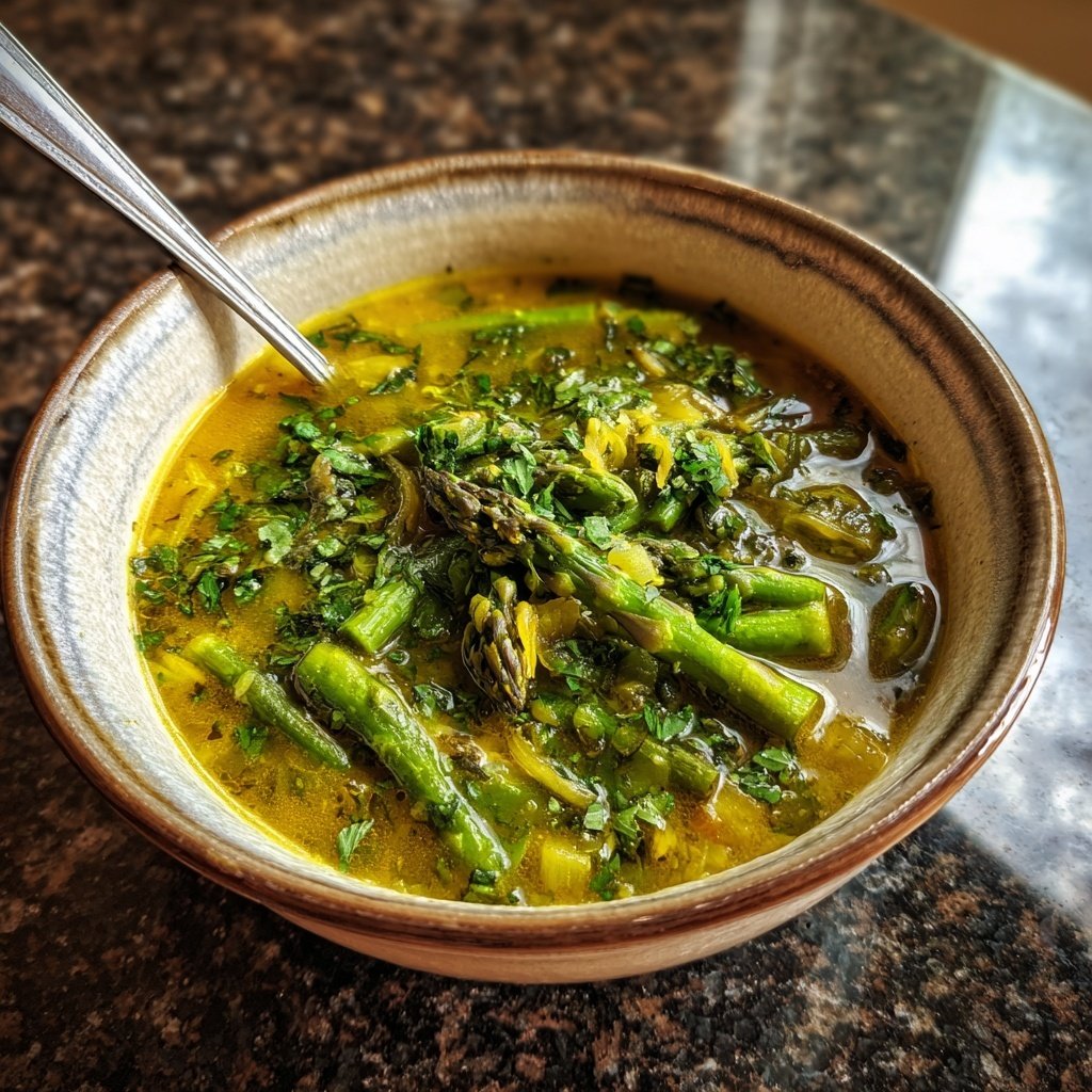 Spring Asparagus Vegetable Soup