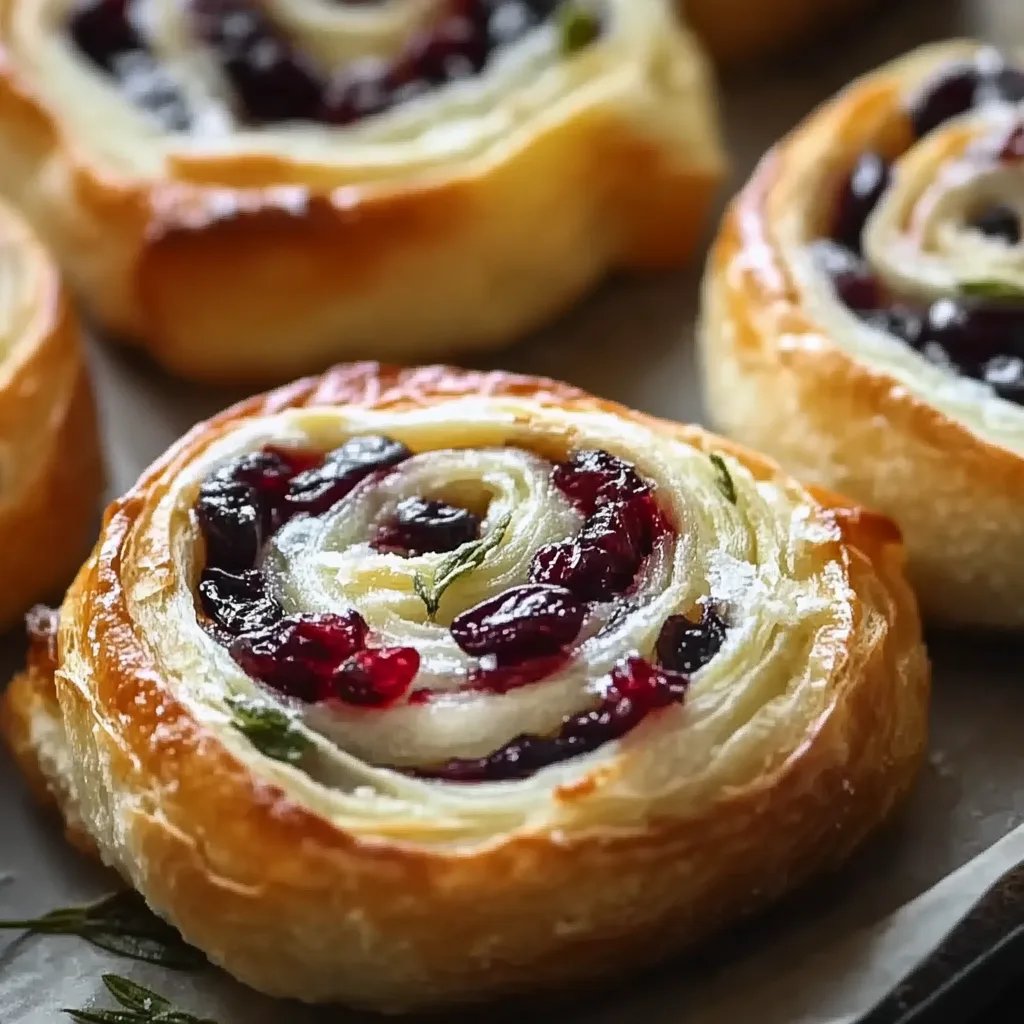 Irresistible Cranberry Feta Pinwheels