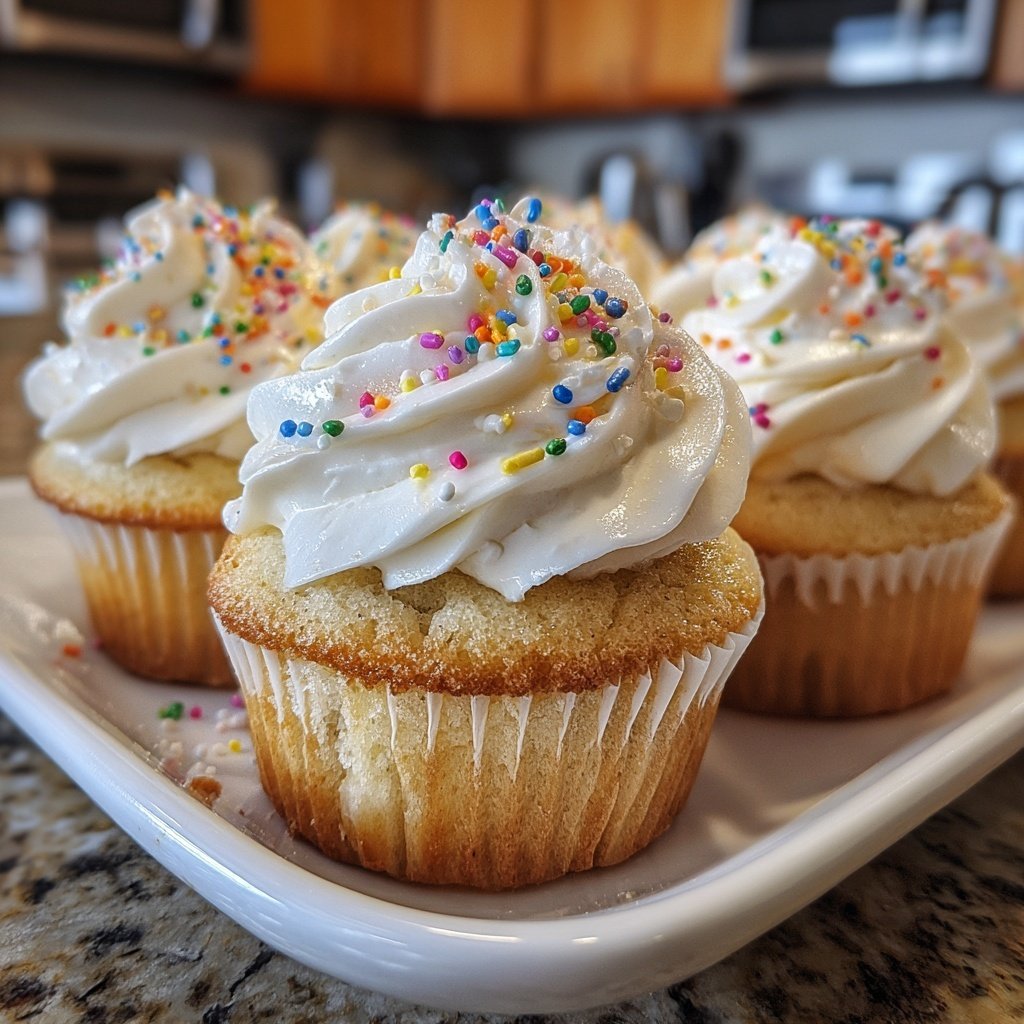 Vanilla Cream Filled Cupcakes