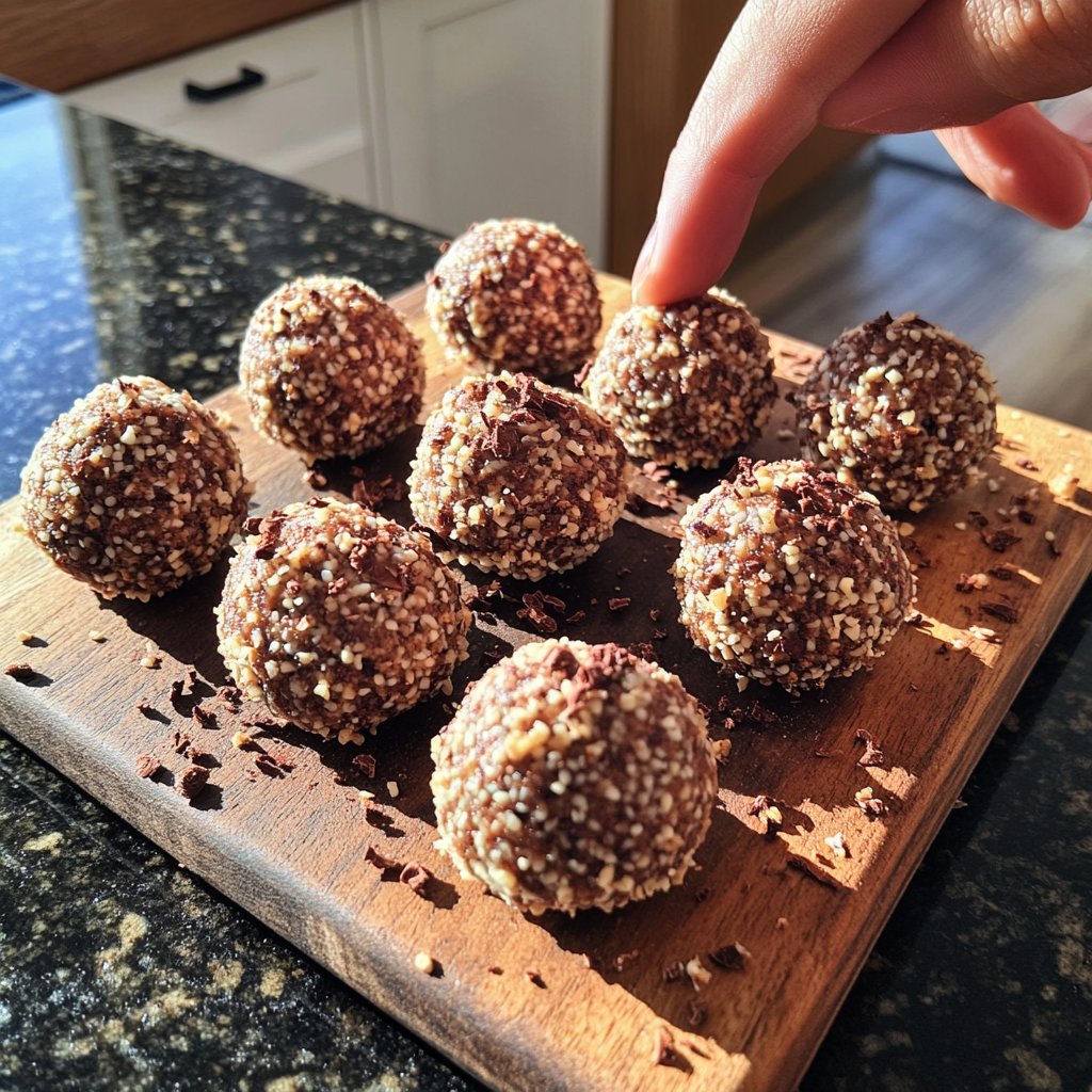 Protein Balls with Cocoa Nibs