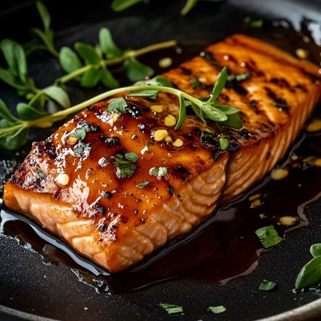 Grilled Honey Glazed Salmon