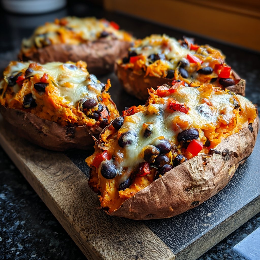 Valentine Dinner Stuffed Sweet Potatoes