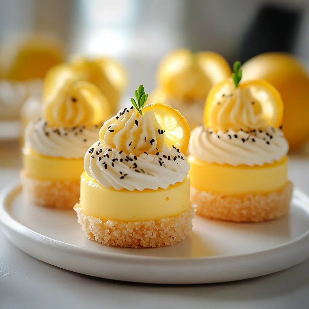 Mini Lemon Cheesecakes