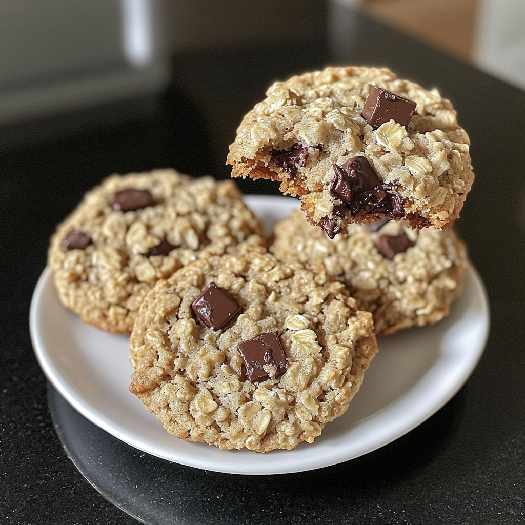 Chewy Oatmeal Chocolate Chip Cookies