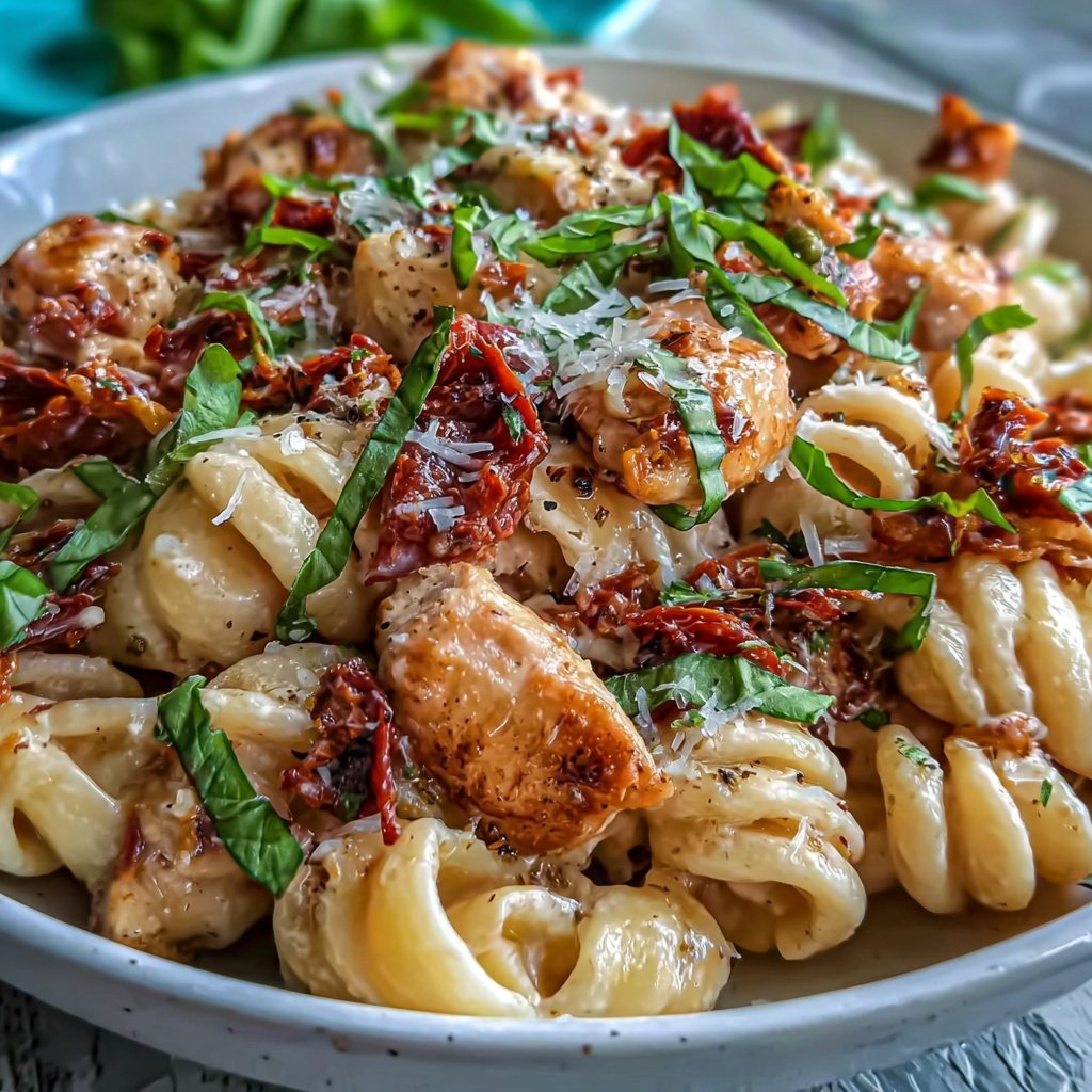 Chicken Pasta With Sun Dried Tomatoes