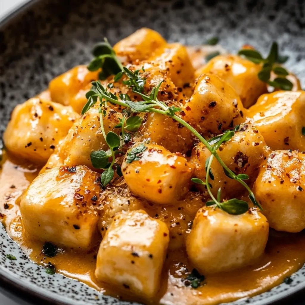 Marry Me Crispy Tofu with Gnocchi - Vegan & Dairy Free!