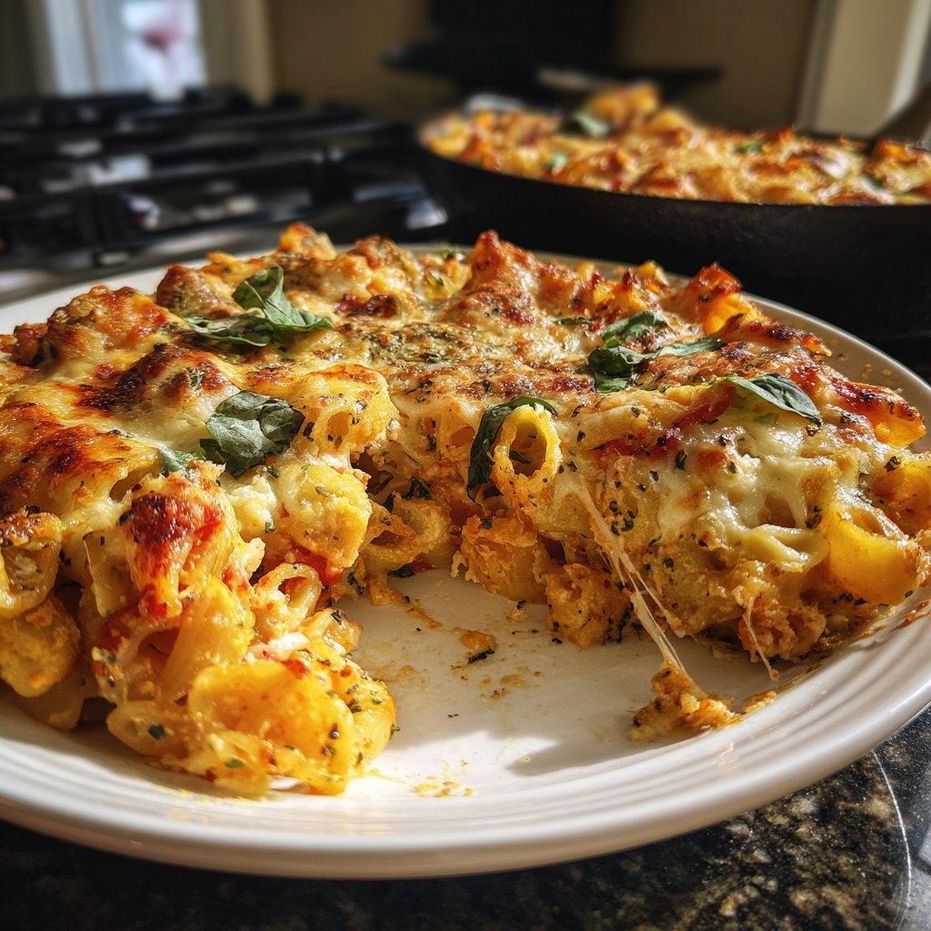 Valentine Pasta Bake with Cream Sauce