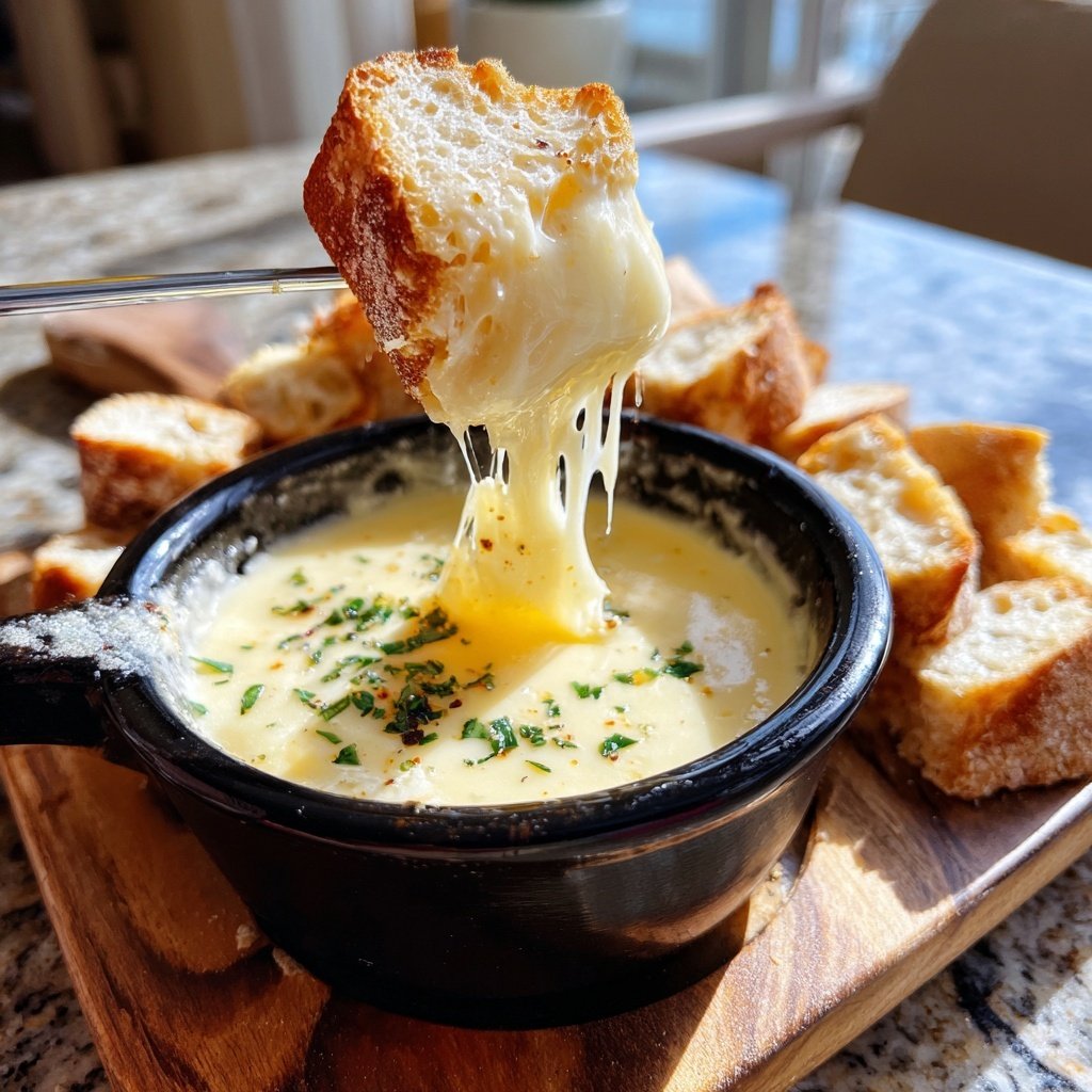 Fondue with Gruyere and Herbs