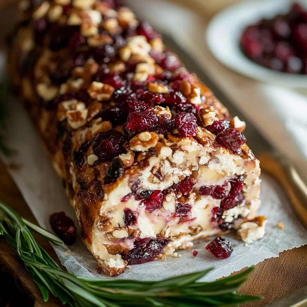 Cranberry Pecan Cheese Log