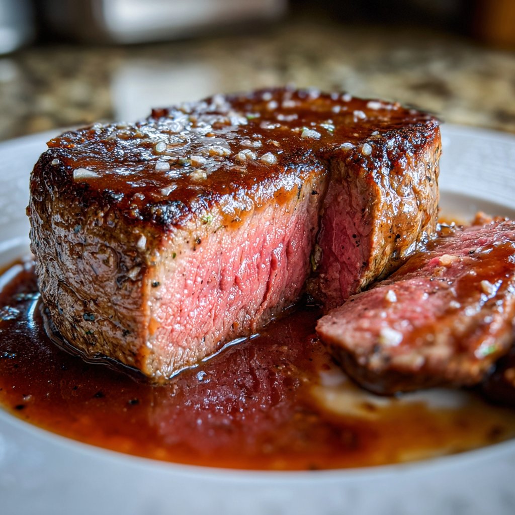 Romantic Filet Mignon with Red Wine Sauce