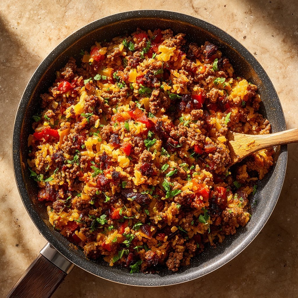 Ground Beef and Rice Skillet