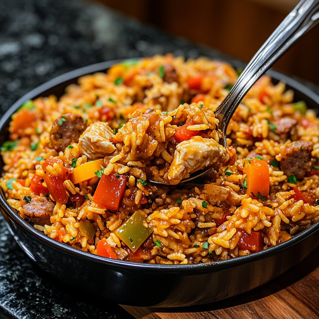Simple Slow Cooker Chicken Jambalaya