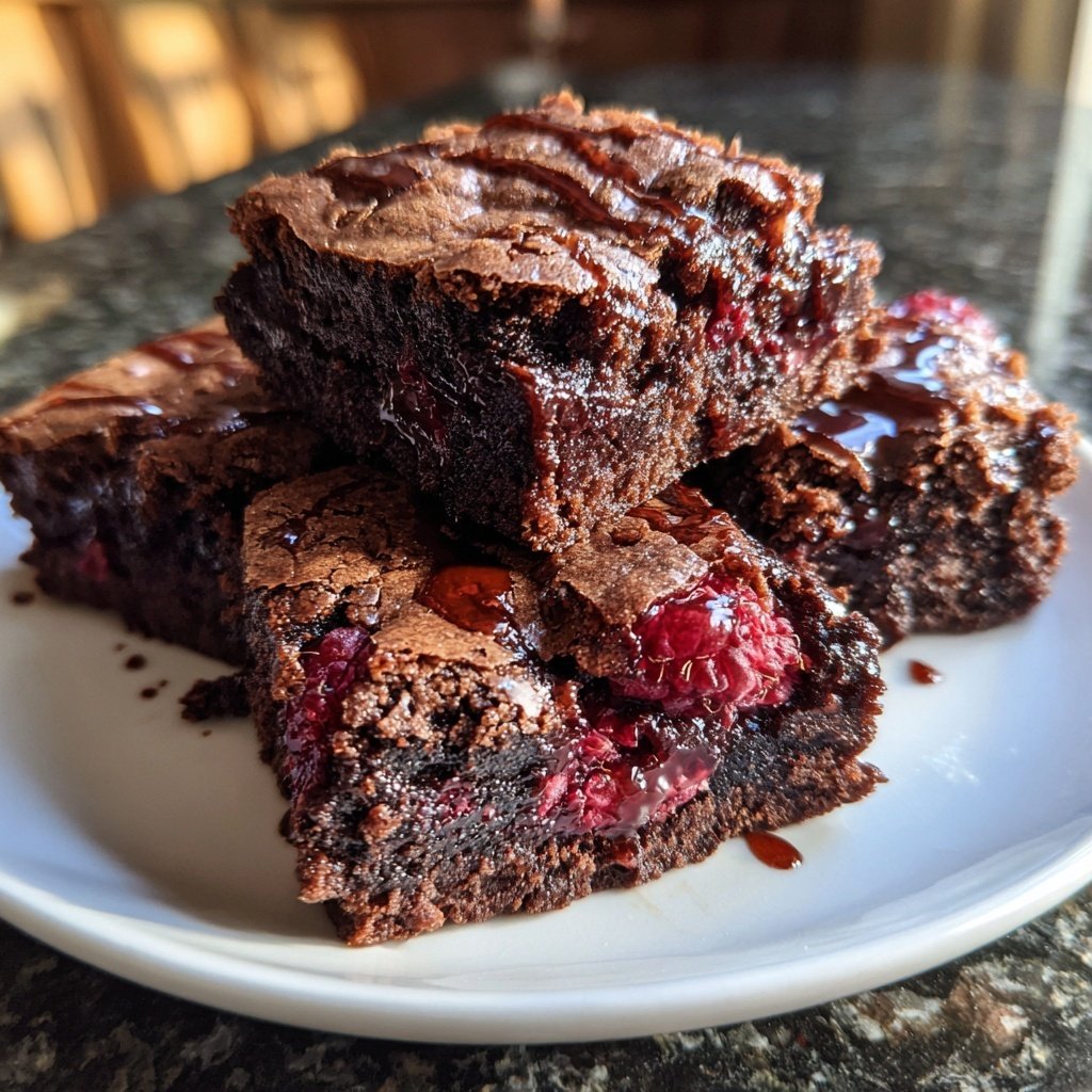 Chocolate Raspberry Brownies