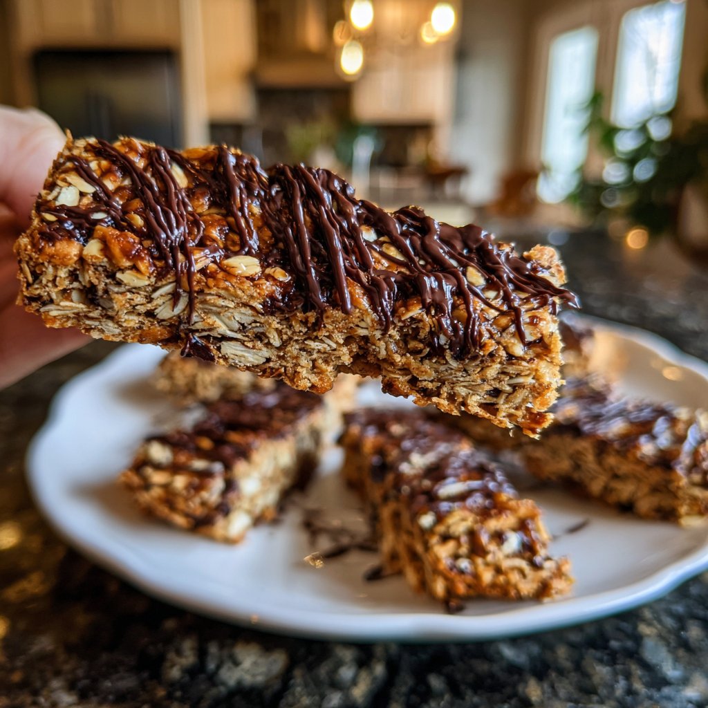 Chocolate Almond Oat Squares