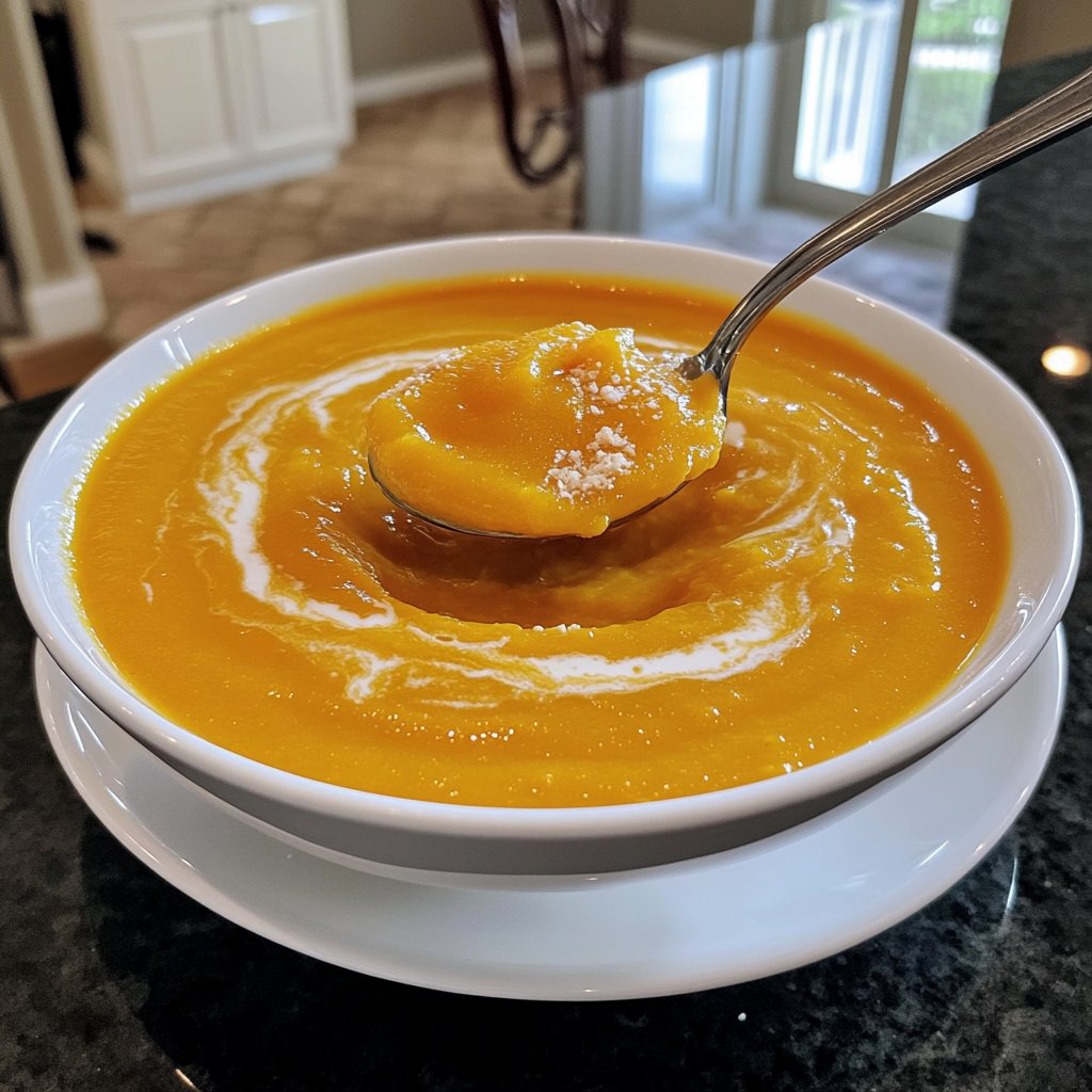Squash Soup Blended Smooth
