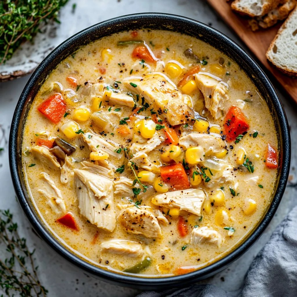 Crockpot Chicken Corn Chowder
