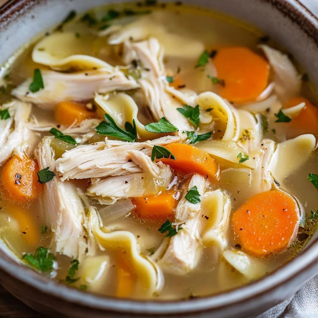 Crockpot Chicken Noodle Soup