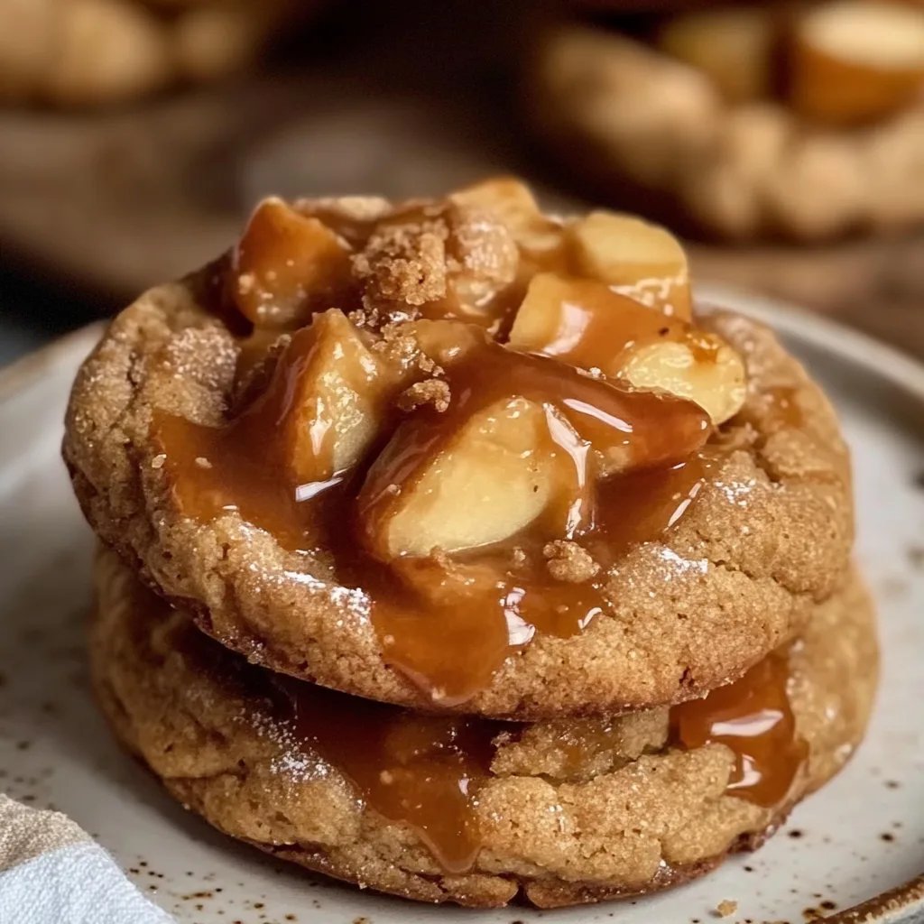 Salted Caramel Apple Pie Cookies