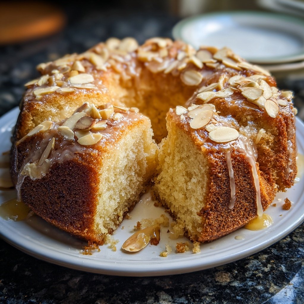 Vanilla Almond Yogurt Cake