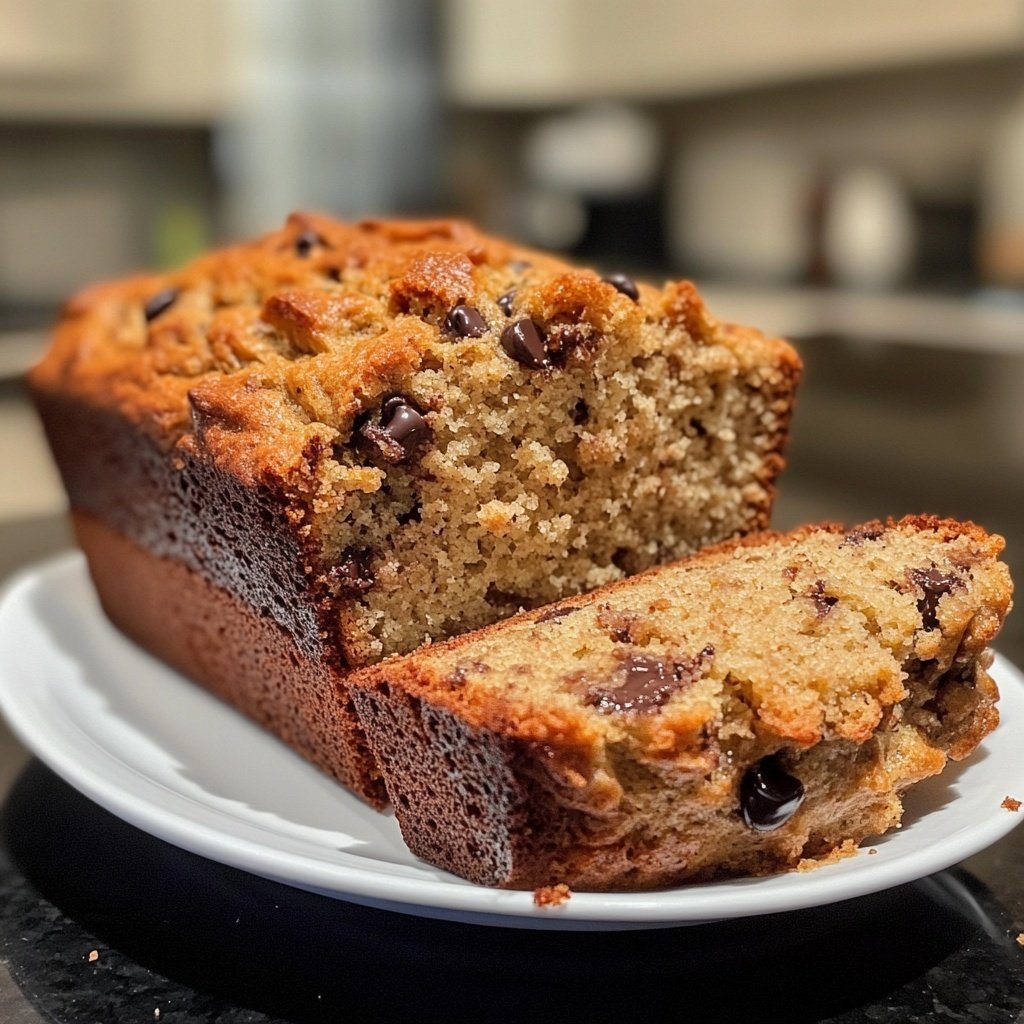 Banana Bread with Mini Chocolate Chips Recipe