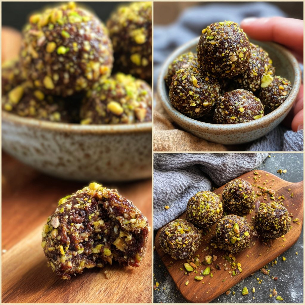 Chocolate Pistachio Energy Bites