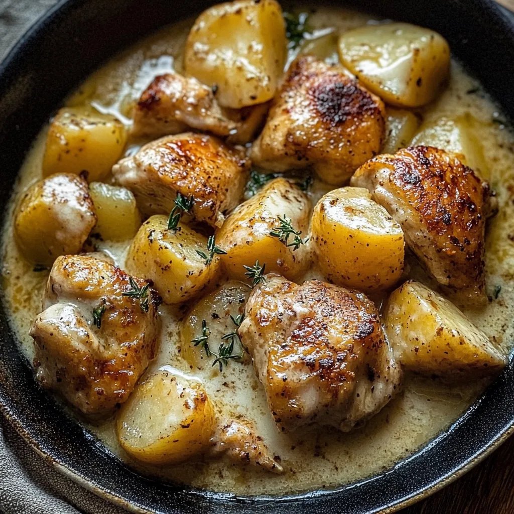 Garlic Parmesan Crockpot Chicken and Potatoes