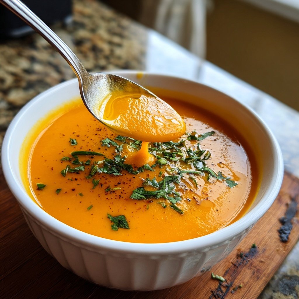 Squash Soup Smooth Texture