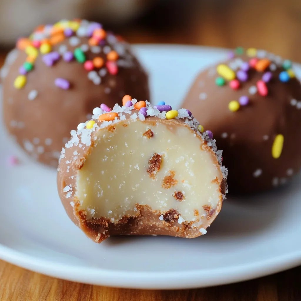 No Bake Cake Batter Truffles