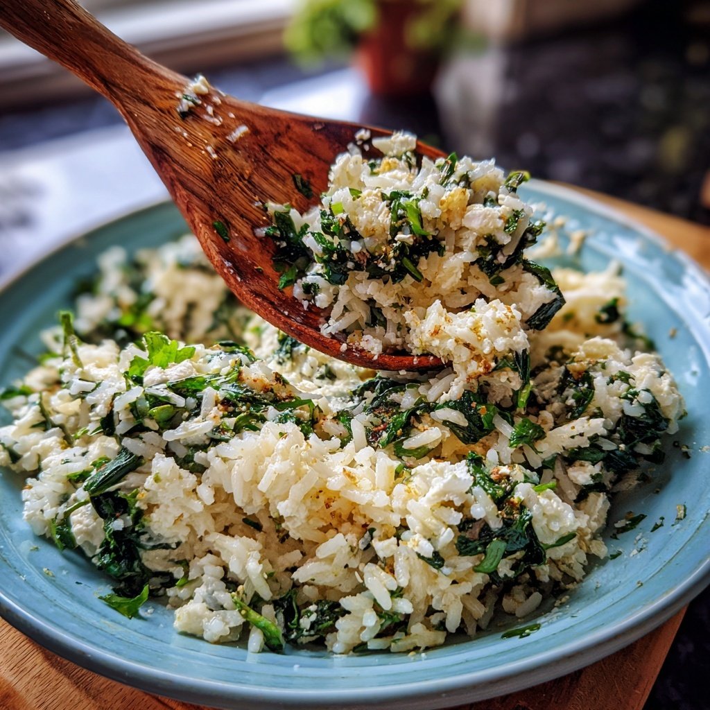 Mediterranean Spinach Rice