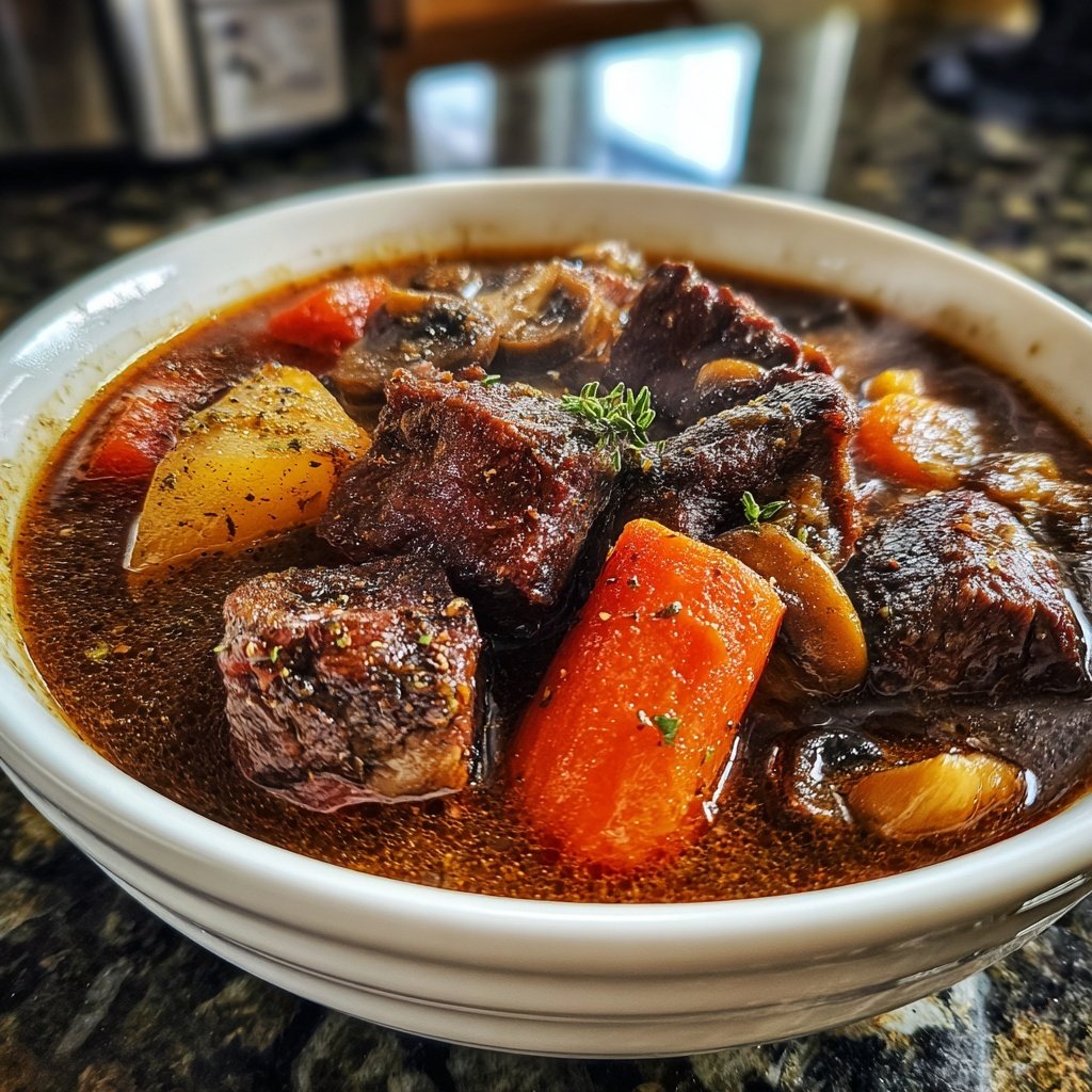 Slow Cooker Beef Bourguignon